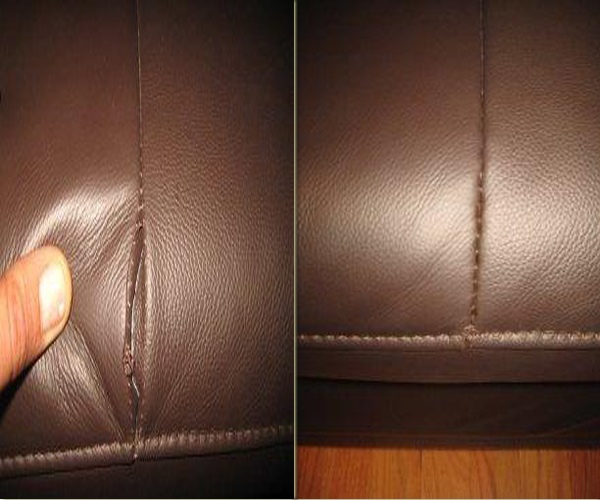 Burn Stained discolored peeling worn damaged leather repair Leather